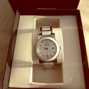 Bulova Women's Stainless Steel/Ceramic Watch